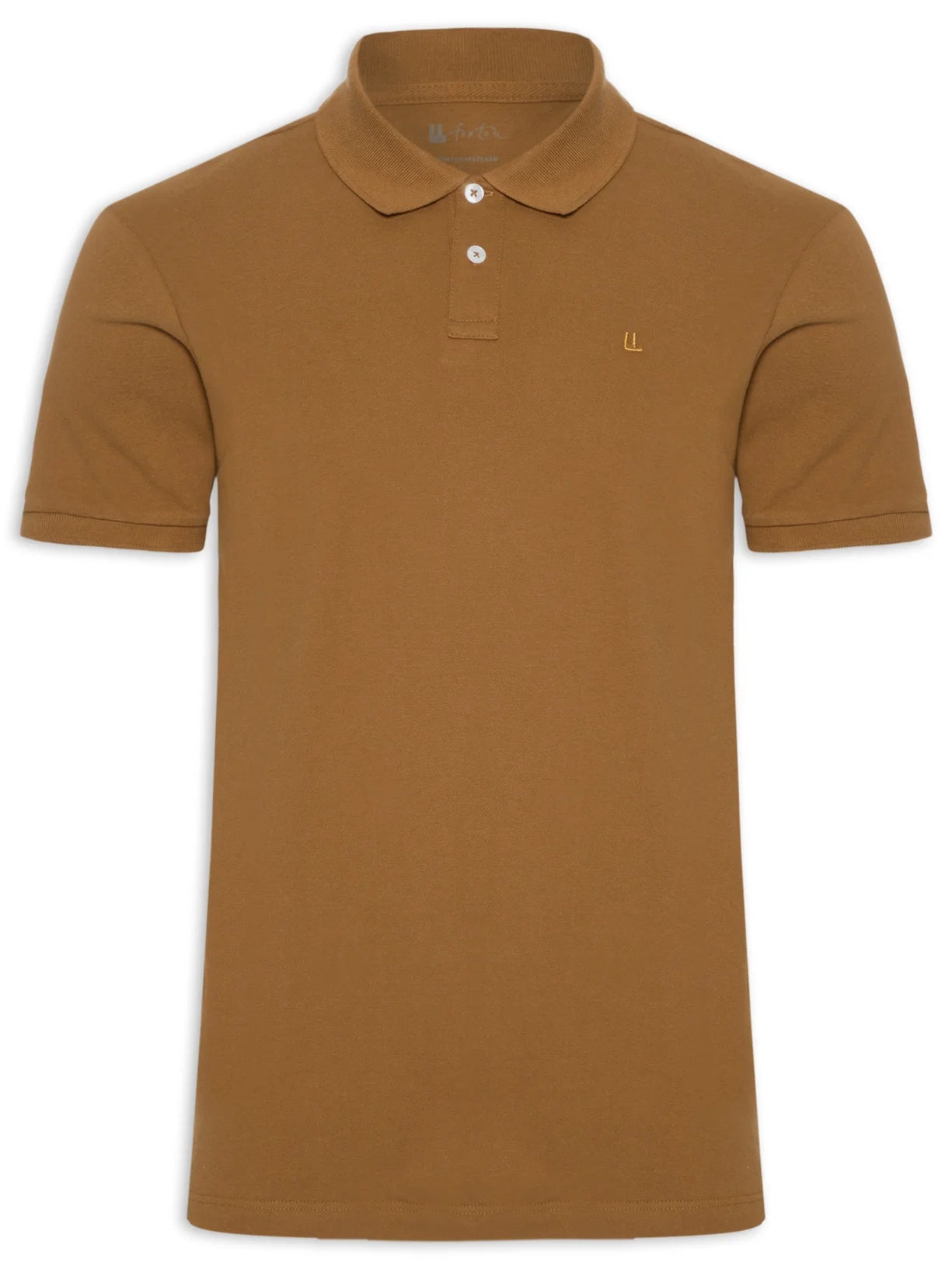 Men's Basic Piquet Polo Shirt Rio - Brown