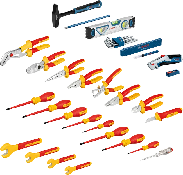 Electrician’s tool case with 37 pieces Professional