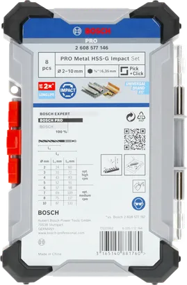 PRO Metal HSS-G Impact twist drill bits