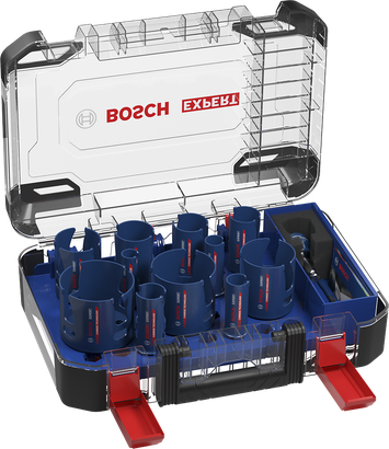 Universal hole saw set EXPERT Construction Material PC Plus